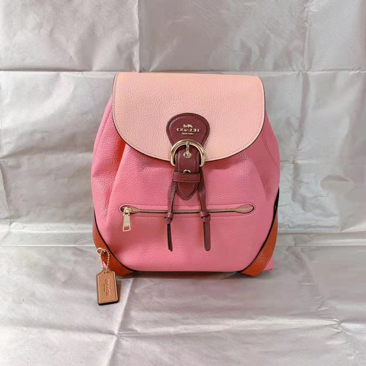 Coach C8518 Kleo Backpack In Colorblock In Faded Blush Multi Coach C8518 Kleo Backpack In Colorblock In Faded Blush Multi
